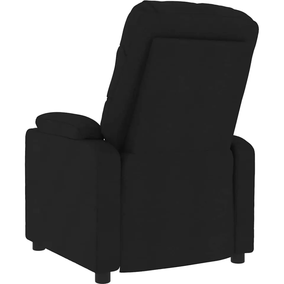 vidaXL Massagestoel stof zwart, foto 4