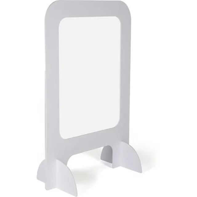 Seco scheidingswand - 59 x 90cm - transparant - met foam omlijsting