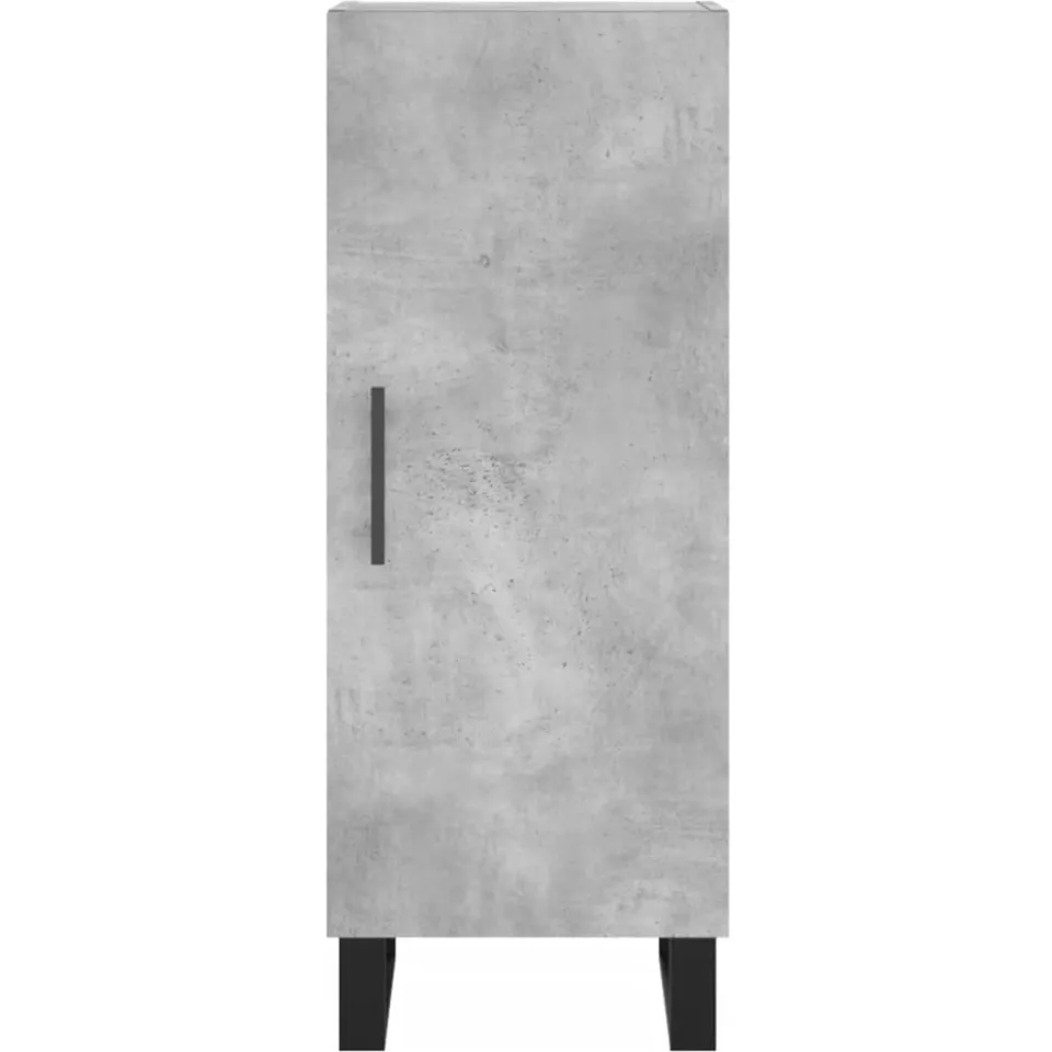 vidaXL Dressoir 34,5x34x90 cm bewerkt hout betongrijs grijs, foto 4