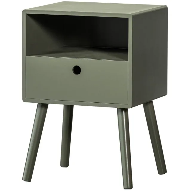 WOOOD Ozzy nachtkastje groen warm green
