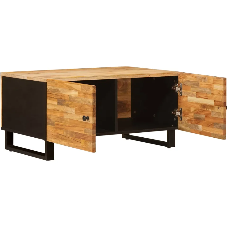 vidaXL Salontafel Bruin 80 x 50 x 40 cm Massief Mango Hout, foto 2