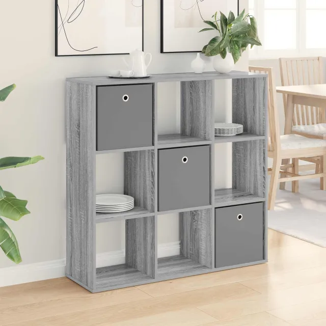 vidaXL Dressoir Grijs Sonoma 102 x 31 x 99,5 cm, foto 2