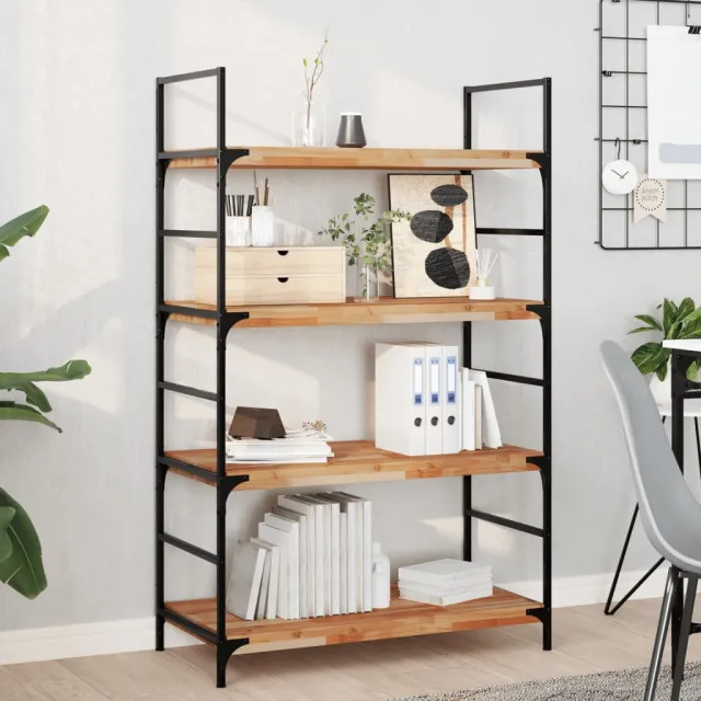 vidaXL Wandschappen 4 st zwevend olieafwerking 100x40x4 cm acaciahout Bruin