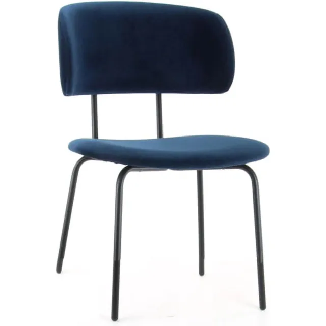 Workliving Eetkamerstoel Bo RS - Velvet Earth Indigo blauw/groen