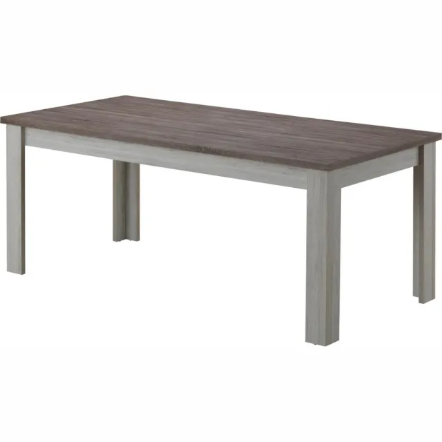 BELFURN Eetkamertafel Elyna 170x90cm in landelijke stijl bleek