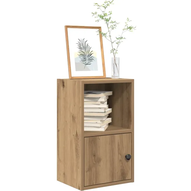 vidaXL Boekenkast 31x24x52 cm bewerkt hout artisanaal eikenkleurig Bruin