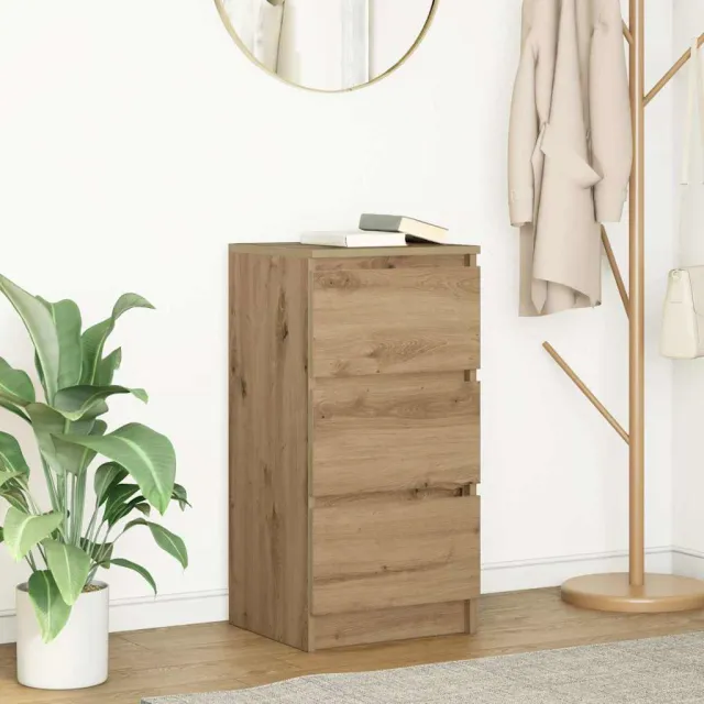 vidaXL Dressoir 37,5x35x76 cm bewerkt hout artisanaal eikenkleurig, foto 2