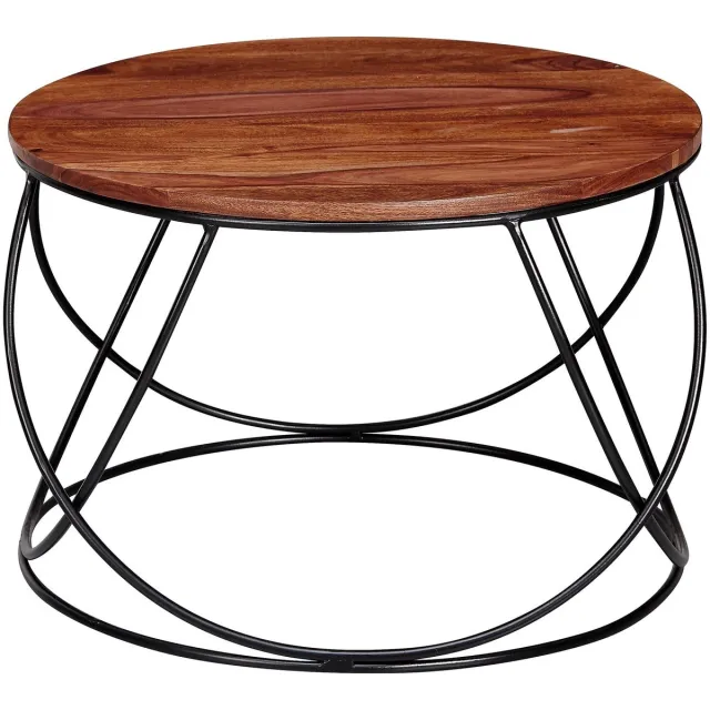 Sky Style Roots Salontafel Rond Ø60 cm Massief Bruin