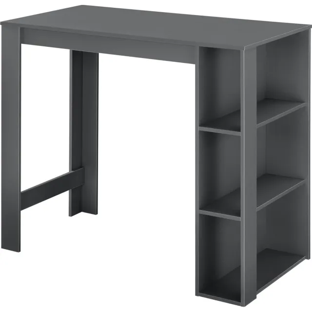 en.casa Bartafel Danderyd met 3 planken 120x60x105,5 cm donkergrijs [en.casa]