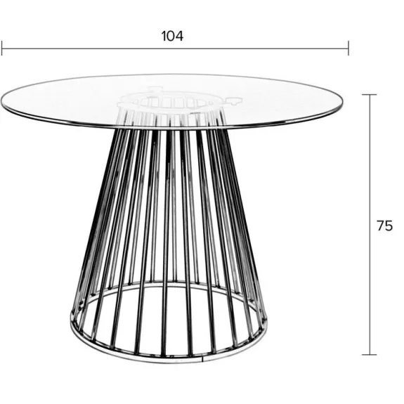 Housecraft Living eetkamertafel Floris goud, foto 2