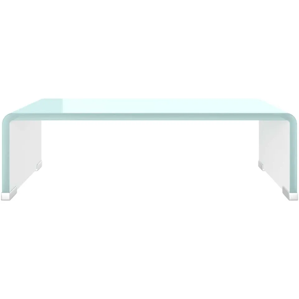 vidaXL Tv-meubel/monitorverhoger 40x25x11 cm glas groen groen
