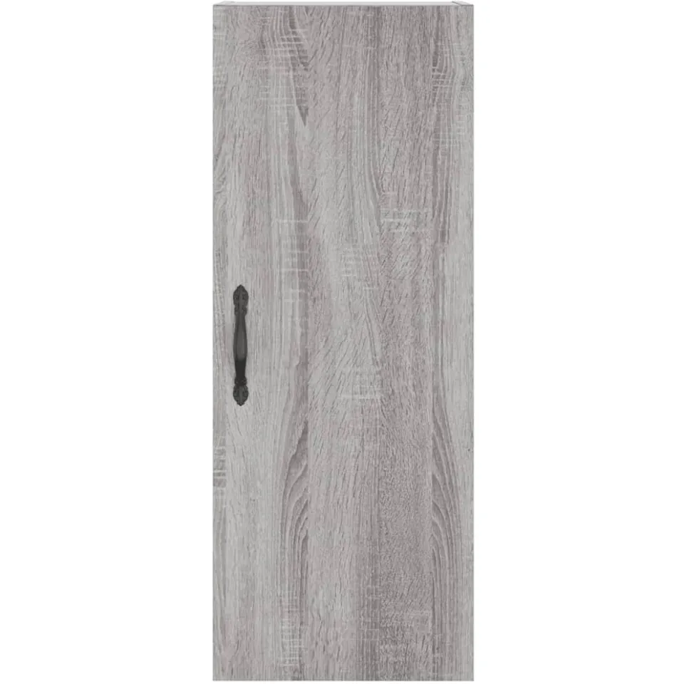 vidaXL Wandkast 34,5x34x90 cm bewerkt hout grijs sonoma eikenkleurig, foto 4
