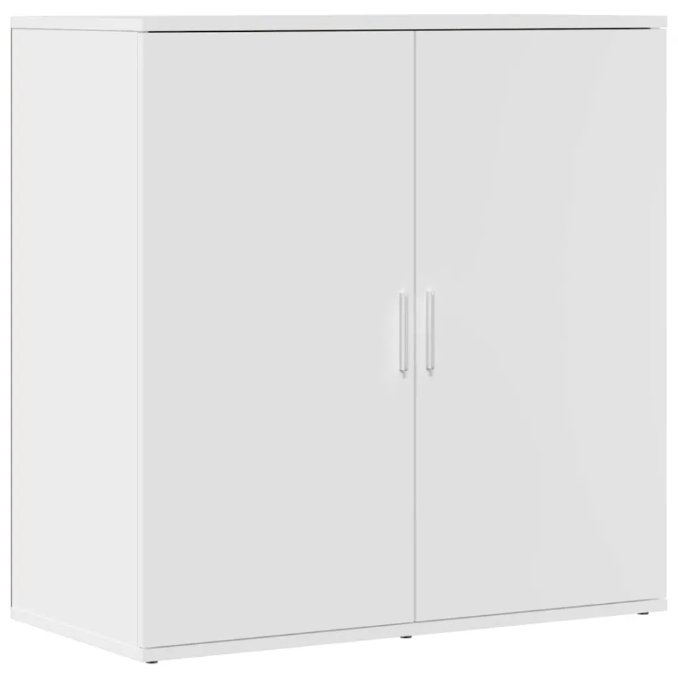 vidaXL Dressoirs 2 st 79x38x80 cm bewerkt hout wit, foto 4