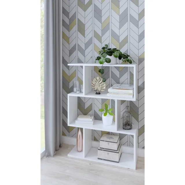 Per La Vita Bask 3 - Boekenkast - Wit - Open vakken - 107 cm hoog