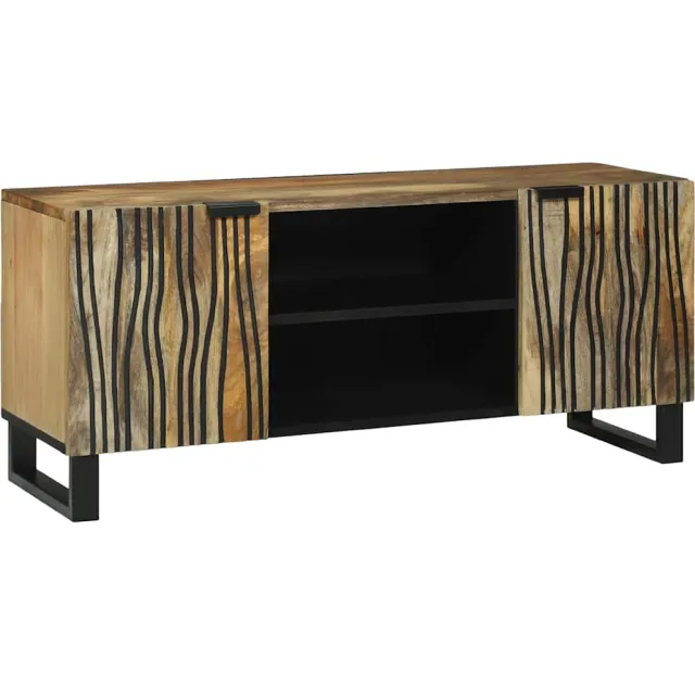 vidaXL TV Eenheden 105 x 33 x 46 cm Bruin Bewerkt hout