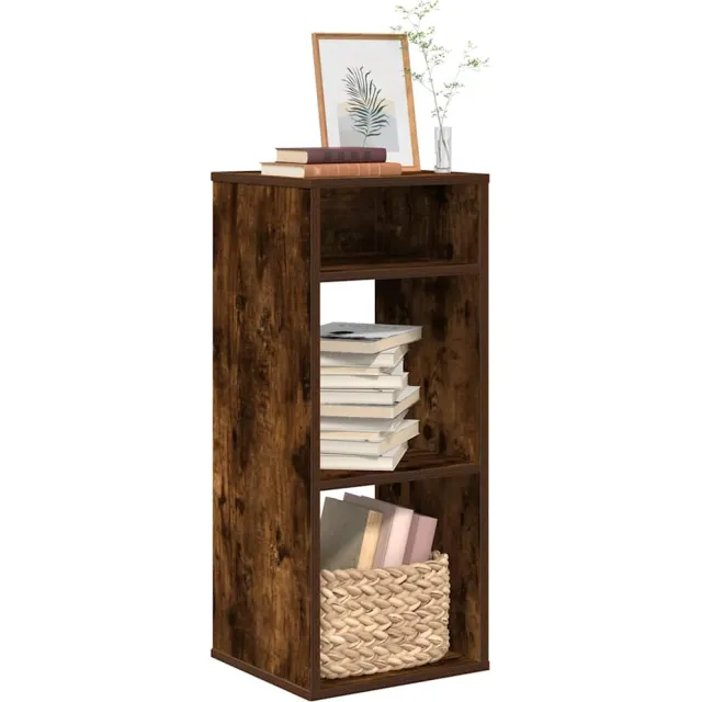 vidaXL Boekenkast 34x31x80 cm bewerkt hout gerookt eikenkleurig Bruin
