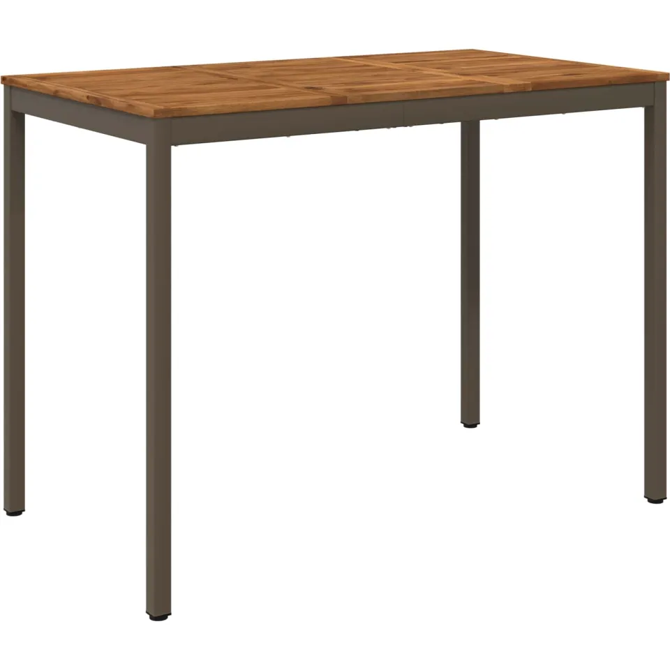 vidaXL Tuinbar Tafel NAARDEN Natuurlijk en Koffie 141 x 80,5 x 105 cm bruin, foto 3