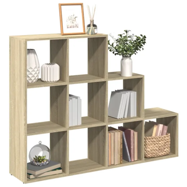 vidaXL Kamerscherm / boekenkast 137,5x29x103,5 cm hout sonoma eiken, foto 2