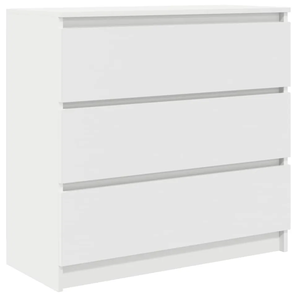 vidaXL Dressoir 80x35x76 cm spaanplaat wit
