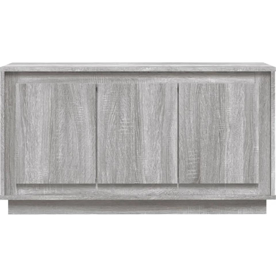 vidaXL Dressoir 102x35x55 cm bewerkt hout grijs sonoma eikenkleurig, foto 4