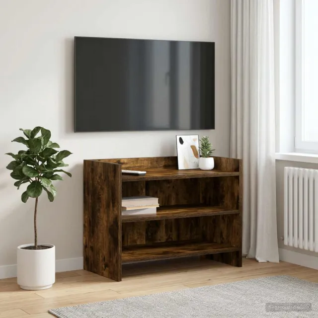 vidaXL TV-kast 60 x 33 x 47 cm Gerookt eiken Bewerkt hout Bruin
