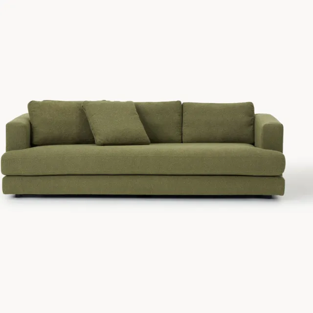 Westwing Collection Bouclé bank Tribeca (3-zits) Groen