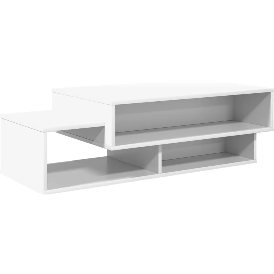 vidaXL Salontafel Wit 105 x 50 x 32,5 cm Bewerkt hout, foto 3