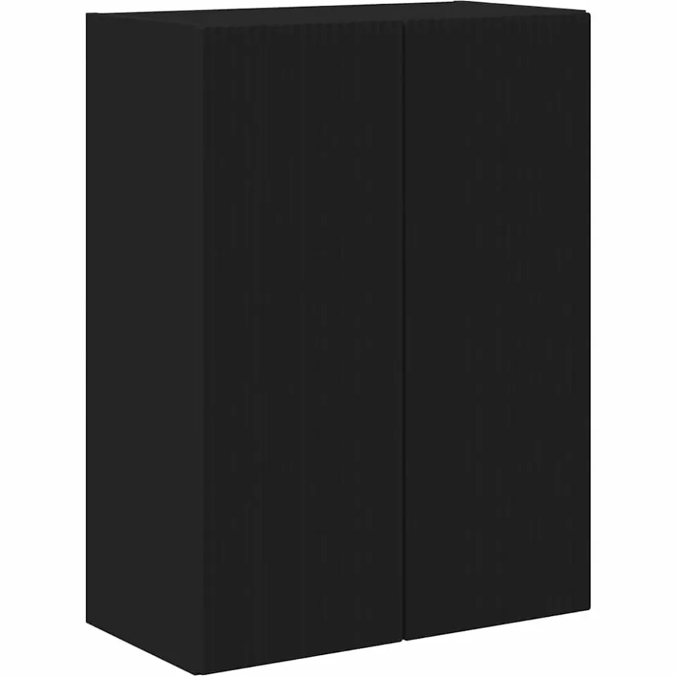 vidaXL TV-wandkast 59,5 x 31 x 80 cm Zwart Bewerkt hout, foto 3