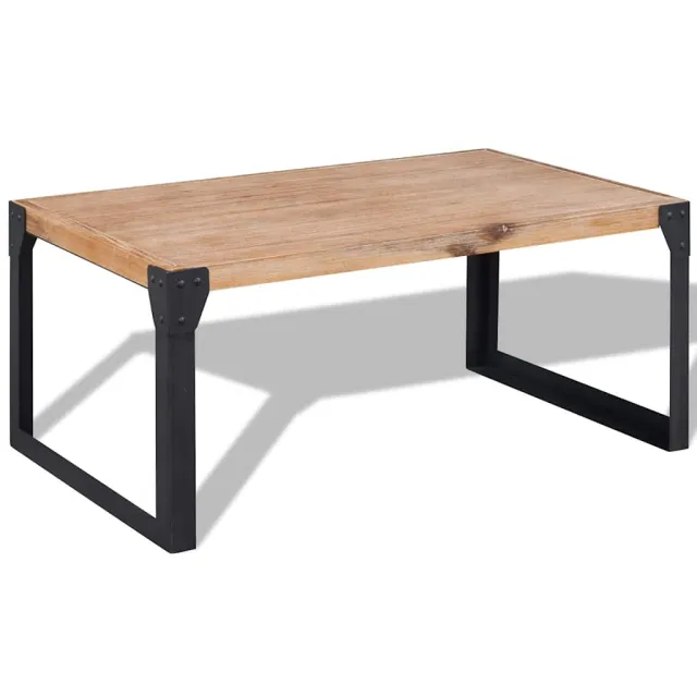 vidaXL Salontafel 100x60x45 cm massief acaciahout bruin, foto 2