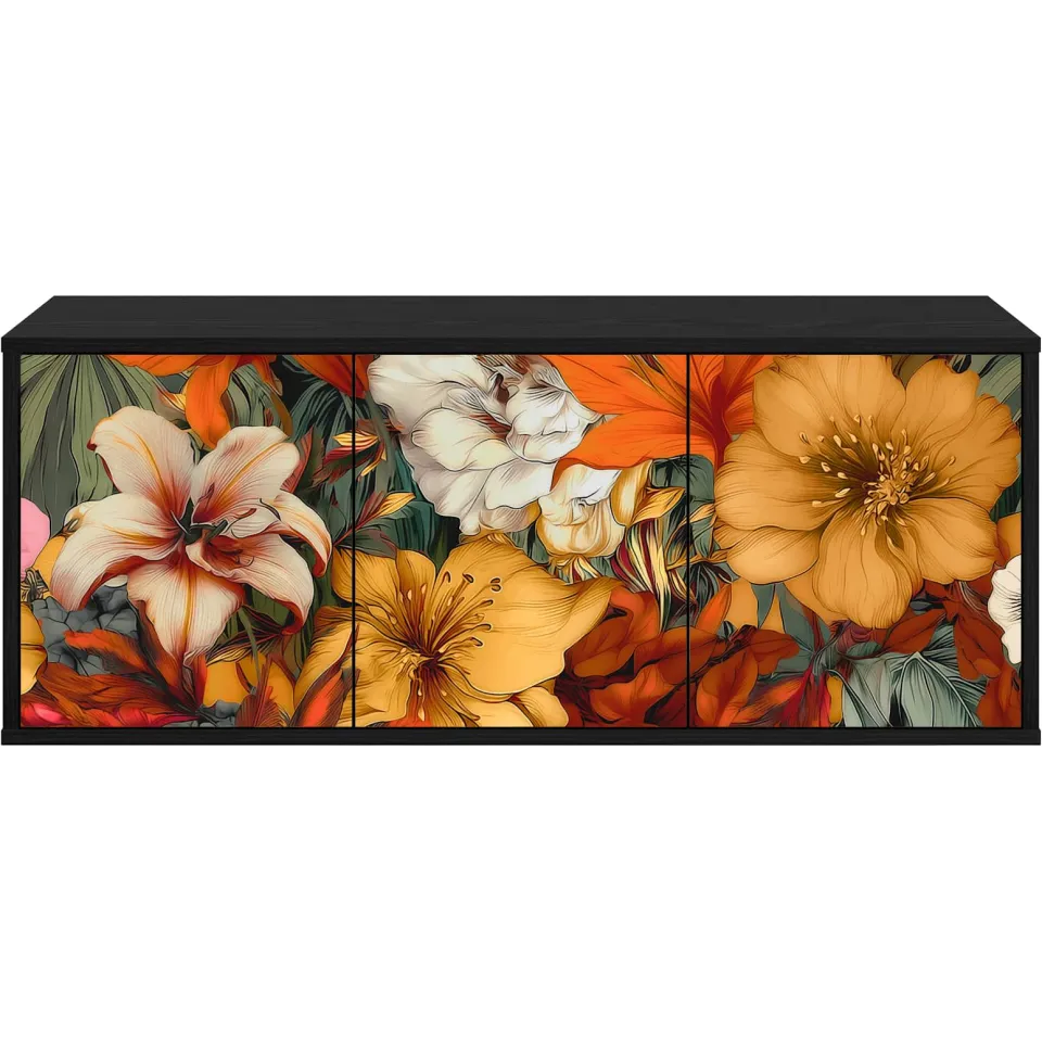 vidaXL Wandgemonteerd tv-meubel GENNEP 102 x 33 x 40 cm Zwart eiken, foto 4