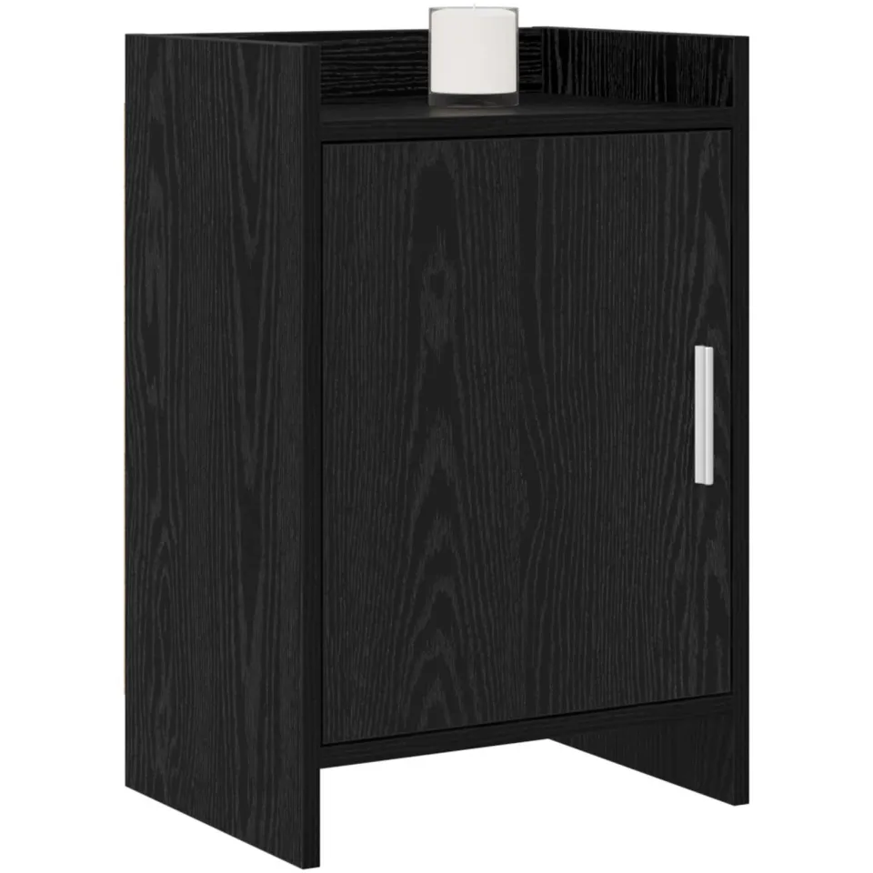 vidaXL Nachtkastjes 2 st Zwart eiken 40 x 30 x 60 cm Bewerkt hout