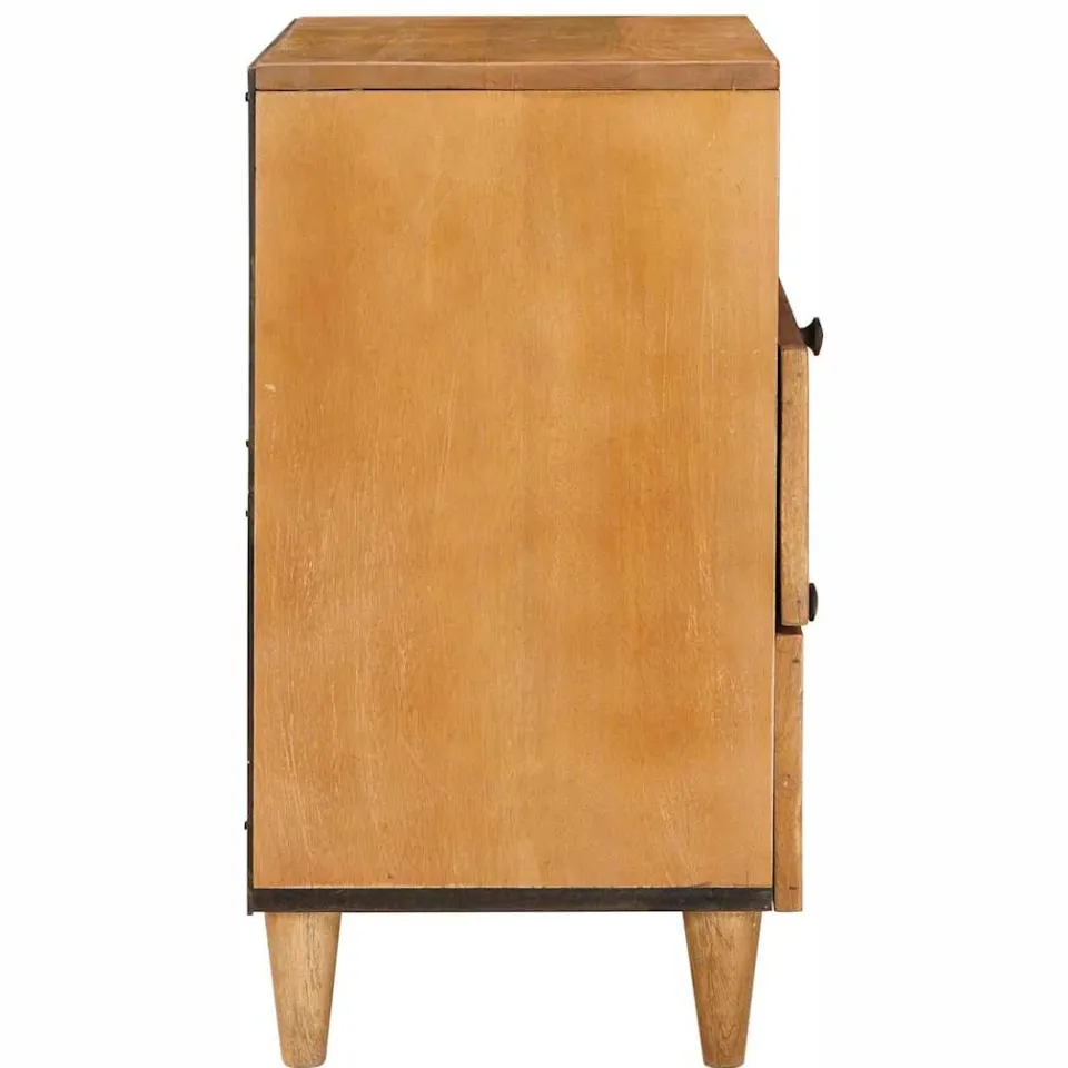 vidaXL Nachtkastje Licht Bruin 50 x 33 x 62 cm Bewerkt hout, foto 4