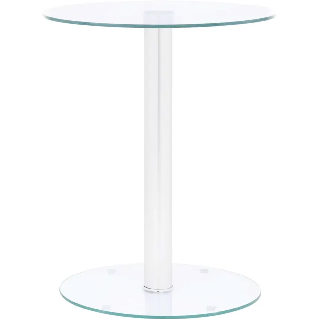 vidaXL Salontafel 40 cm gehard glas transparant Transparent