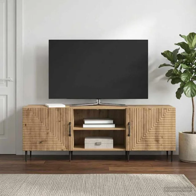 vidaXL TV-kast 150 x 31 x 50 cm Artisanaal eiken Bewerkt hout, foto 2