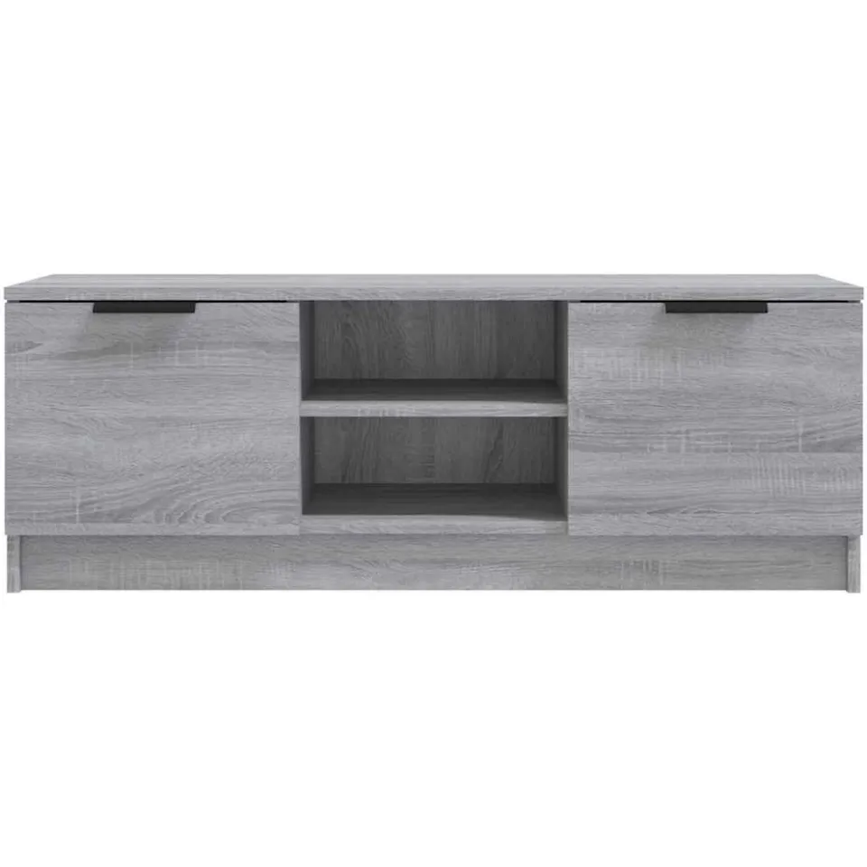 vidaXL Tv-meubel 102x35x36,5 cm bewerkt hout grijs sonoma eikenkleurig, foto 4