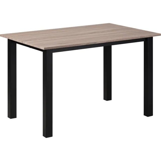 Notio Living Durham-Eettafel 120x80 cm, 6 plaatsen in eikenhout look Bruin