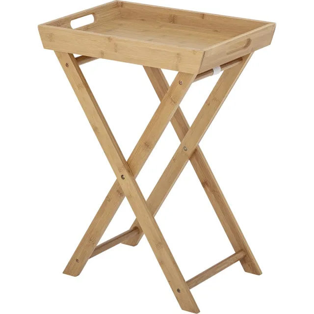 Bloomingville Adlene Dienbladtafel - Beige - Bamboe Zwart