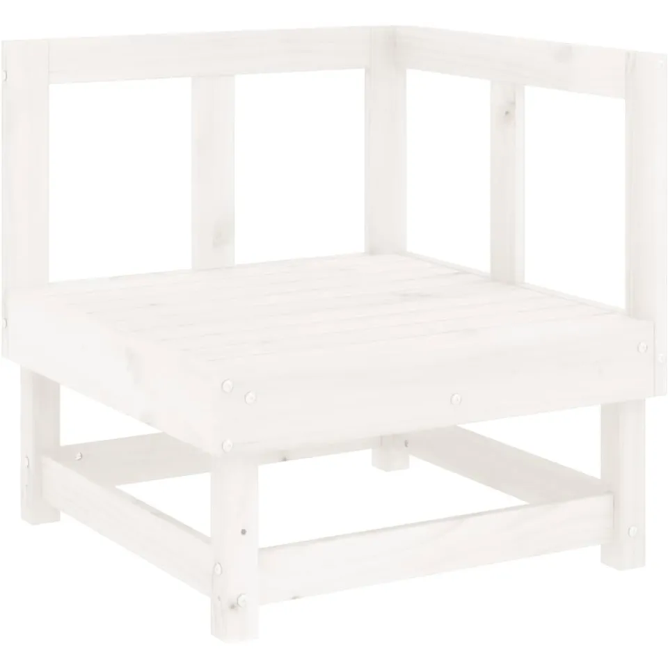 vidaXL 7-delige Loungeset massief grenenhout wit, foto 3