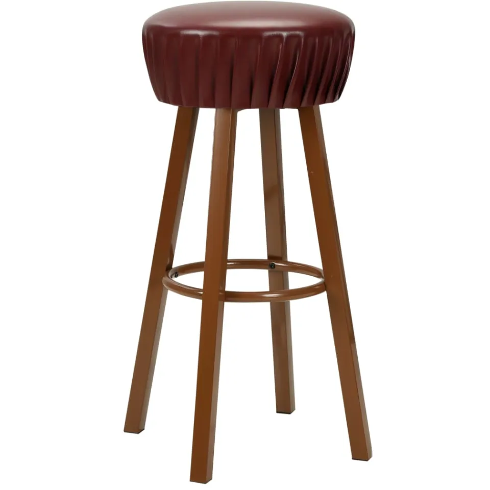 vidaXL Barstoelen 2 st kunstleer bruin, foto 2