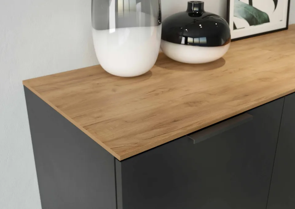 dressoir Amalfi grafiet-eiken, foto 5