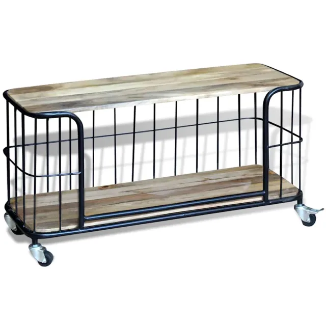 vidaXL Tv-meubel100x40x45 cm massief mangohout Bruin