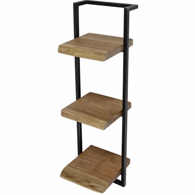 Giga Living Giga Meubel Wandplank Edge - Naturel Acaciahout - 30x25x100cm