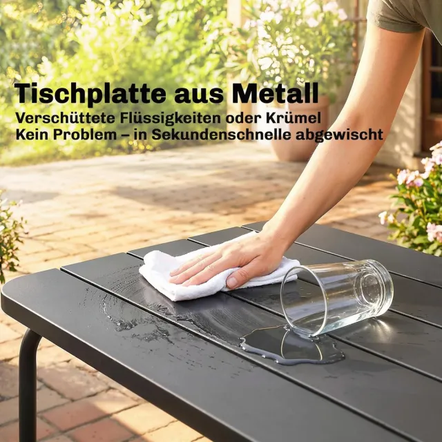Laura 4-delige tuinset 118x66x65 cm – Rattan loungeset met 2 fauteuils, 2-zits bank en metalen tafel – Weerbestendig balkonset met kussens Khaki – Laura