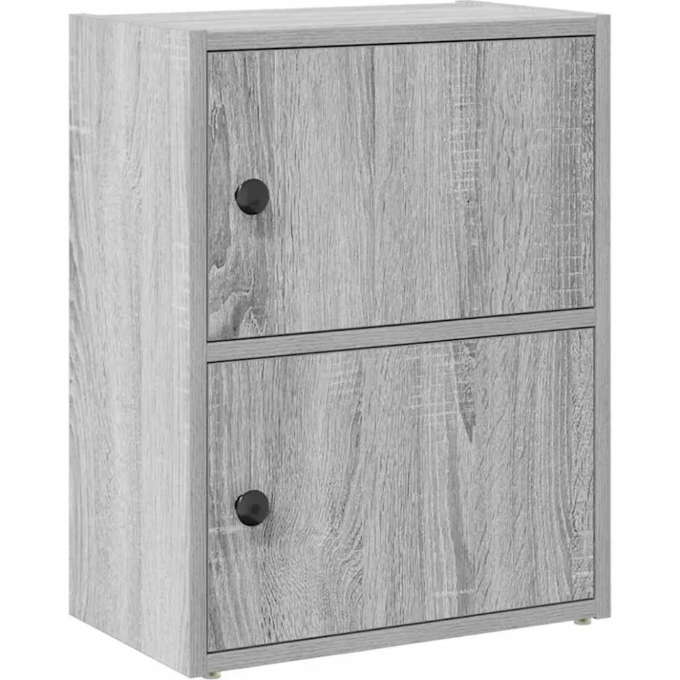 vidaXL Boekenkast 40x24x52 cm bewerkt hout grijs sonoma eikenkleurig, foto 3