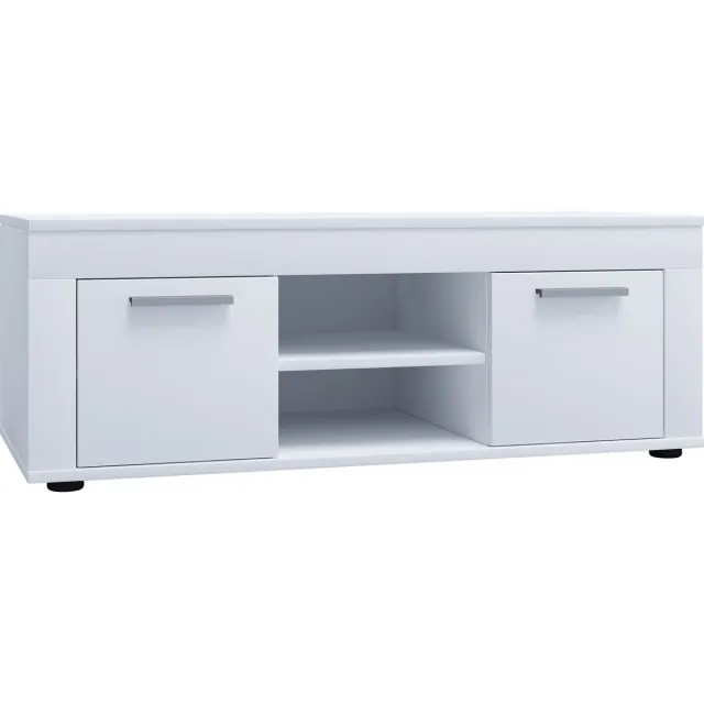 Vcm Houten TV lowboard Meubel TV meubel Tafel Console TV tafel breedte 102 cm Usilo Wit