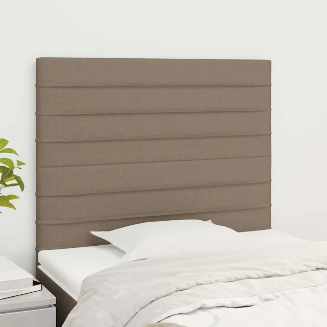 vidaXL Hoofdbord taupe 90x5x118/128 cm Stof