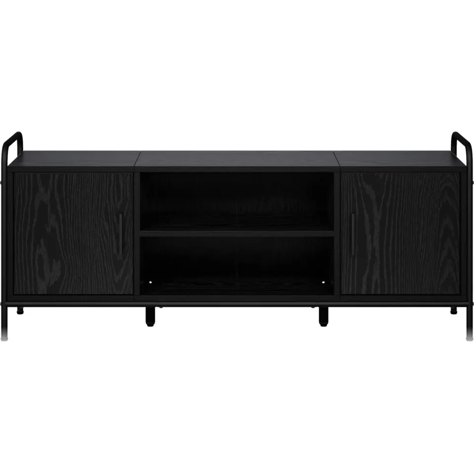 vidaXL Tv-meubel 119 x 33 x 50 cm Zwart eiken, foto 4