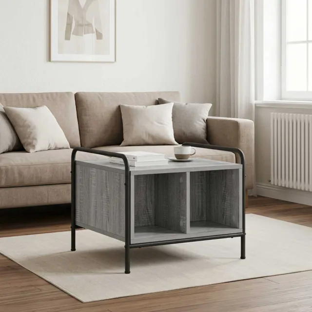 vidaXL Salontafel Grijs Sonoma 50 x 49 x 41 cm Bewerkt hout, foto 2