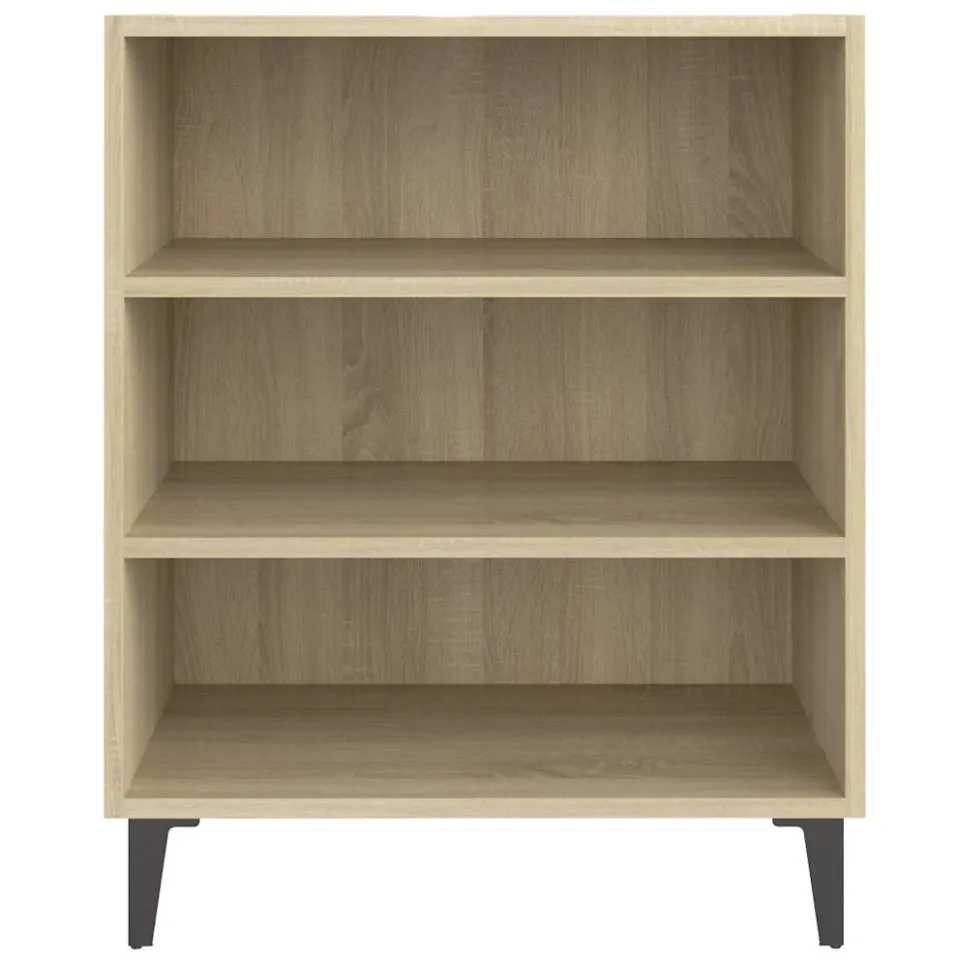 vidaXL Dressoir 57x35x70 cm bewerkt hout sonoma eikenkleurig, foto 4