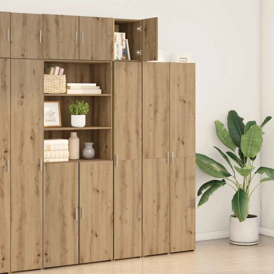vidaXL Wandkast Artisan Eiken 30 x 42,5 x 39,5 cm Bewerkt hout, foto 4